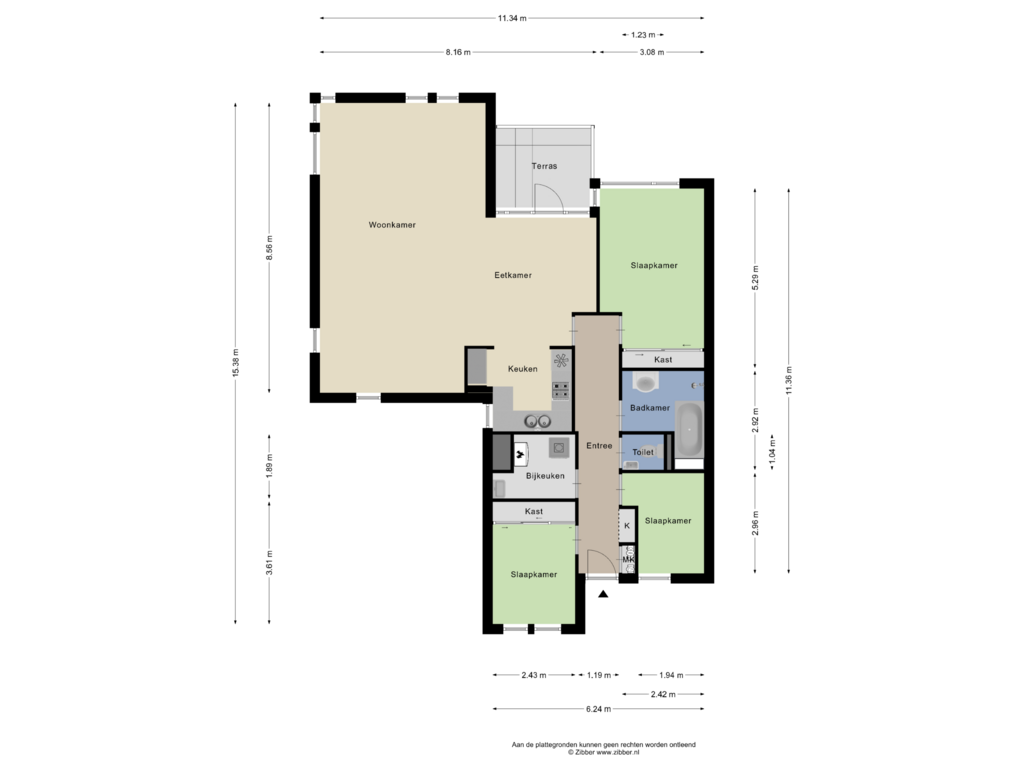 Bekijk plattegrond van Appartement van Henri Dunantplein 58