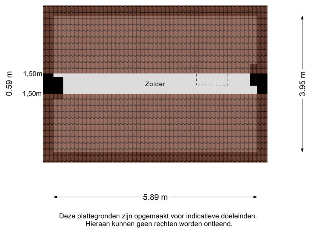 View floorplan of Zolder of Berghemseweg 56