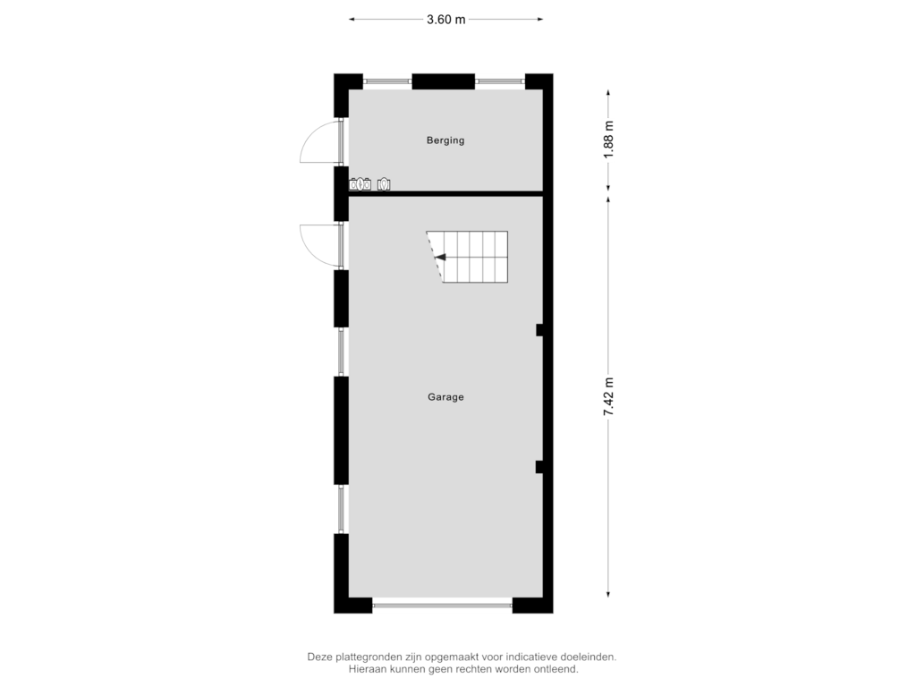 View floorplan of Garage of Berghemseweg 56