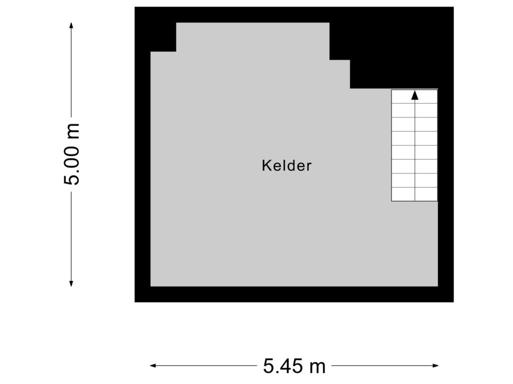 Bekijk plattegrond van Souterrain van Dorpstraat 14