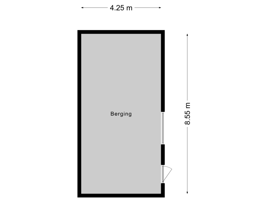 Bekijk plattegrond van Berging van Dorpstraat 14