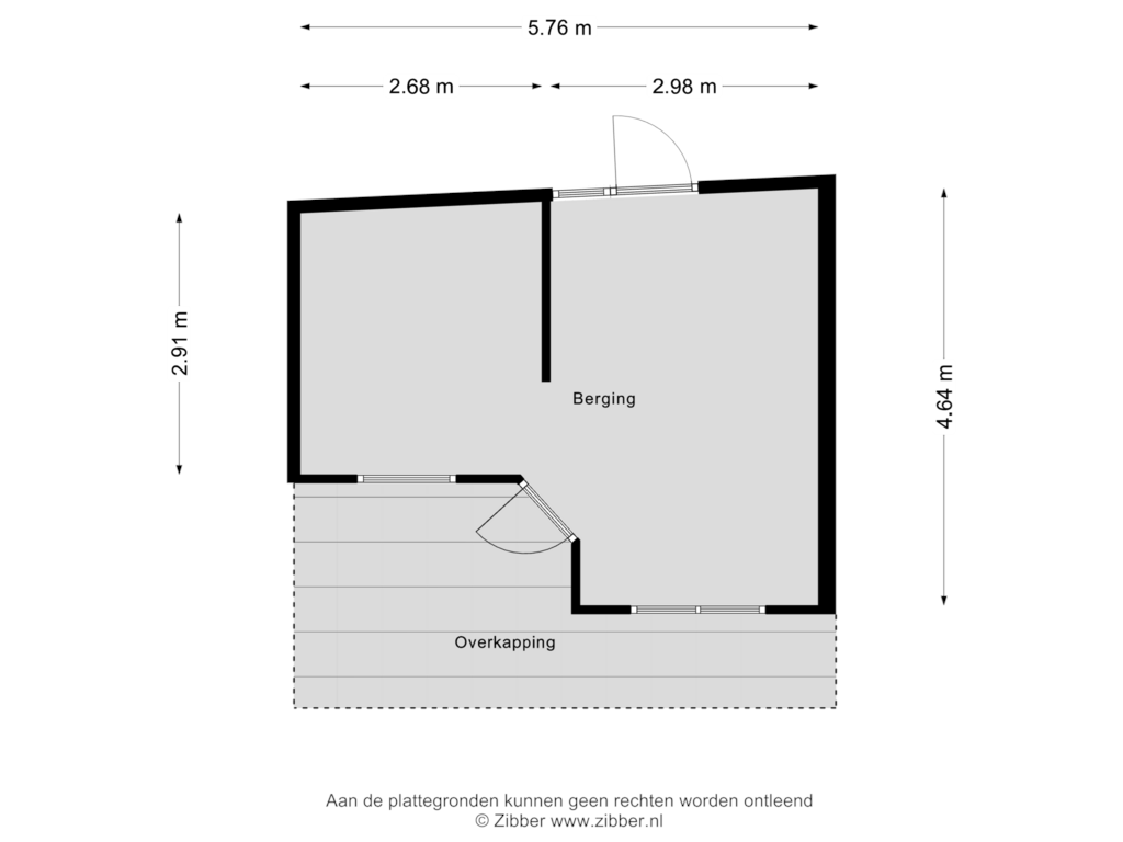 View floorplan of Berging of Hamburgerweg 42