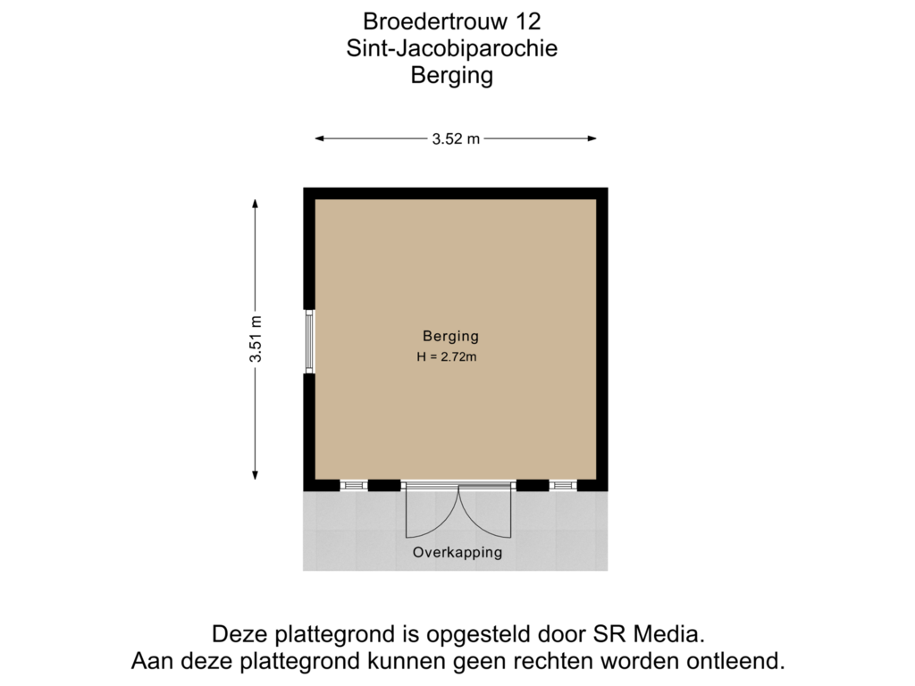 Bekijk plattegrond van Berging van Broedertrouw 12