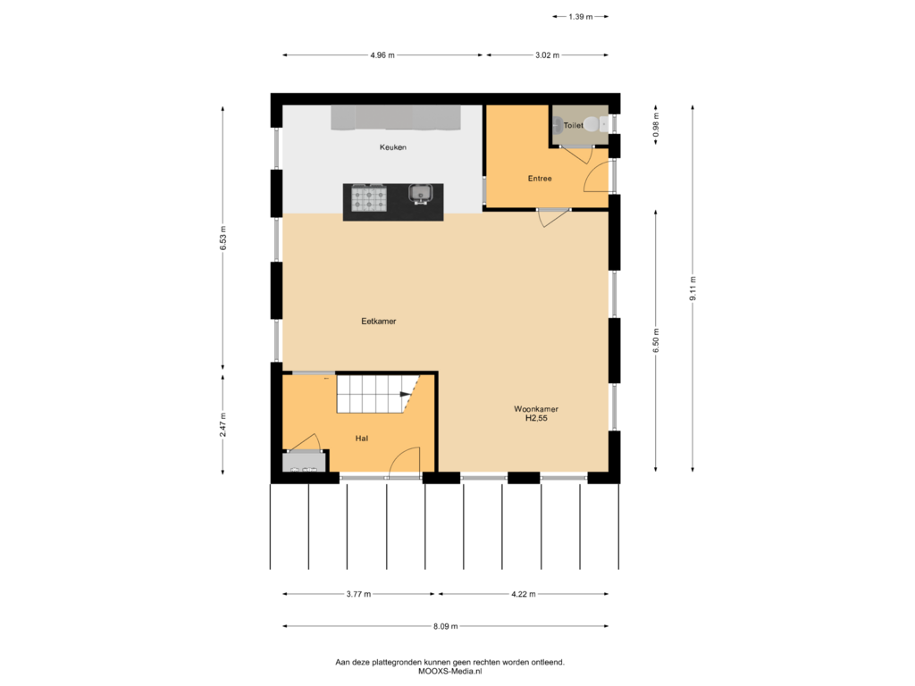 View floorplan of Begane Grond of Breestraat 4-A