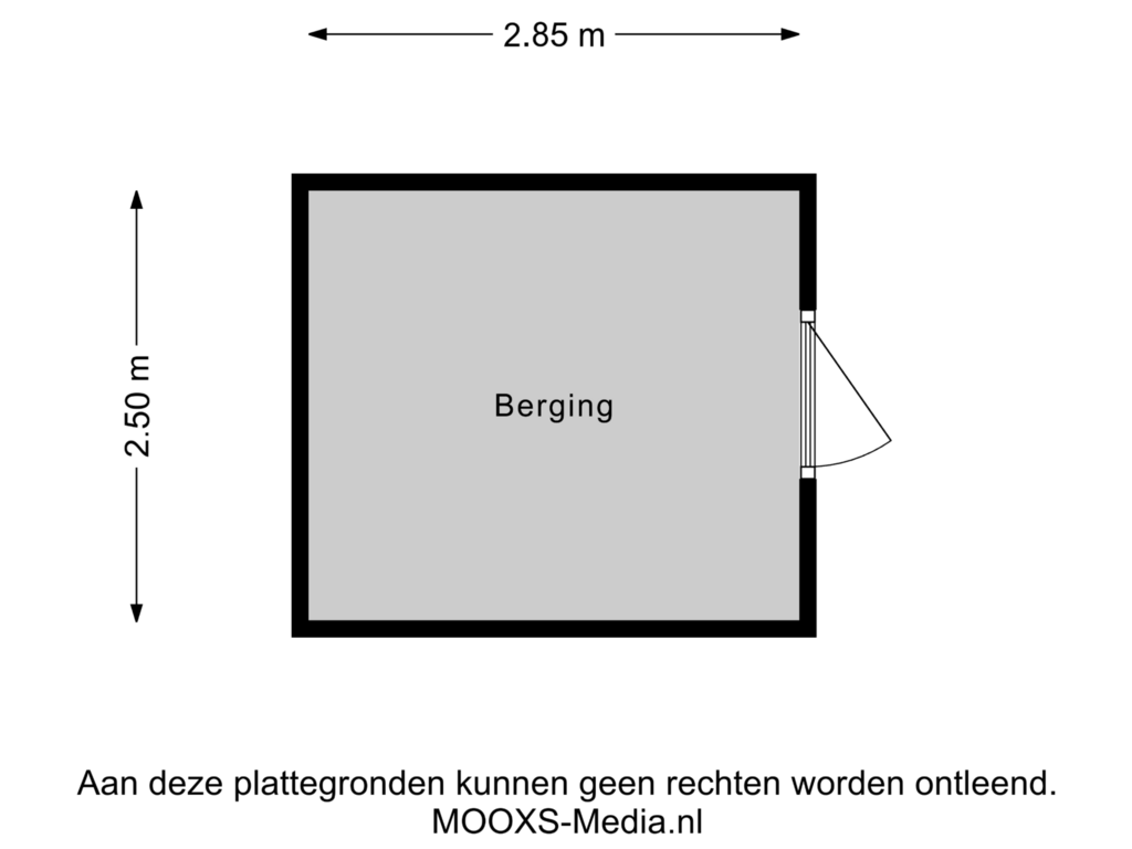 View floorplan of Berging of Breestraat 4-A