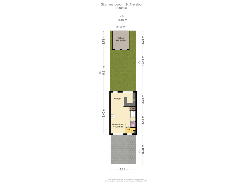 View floorplan of Situatie of Strammerboogh 19