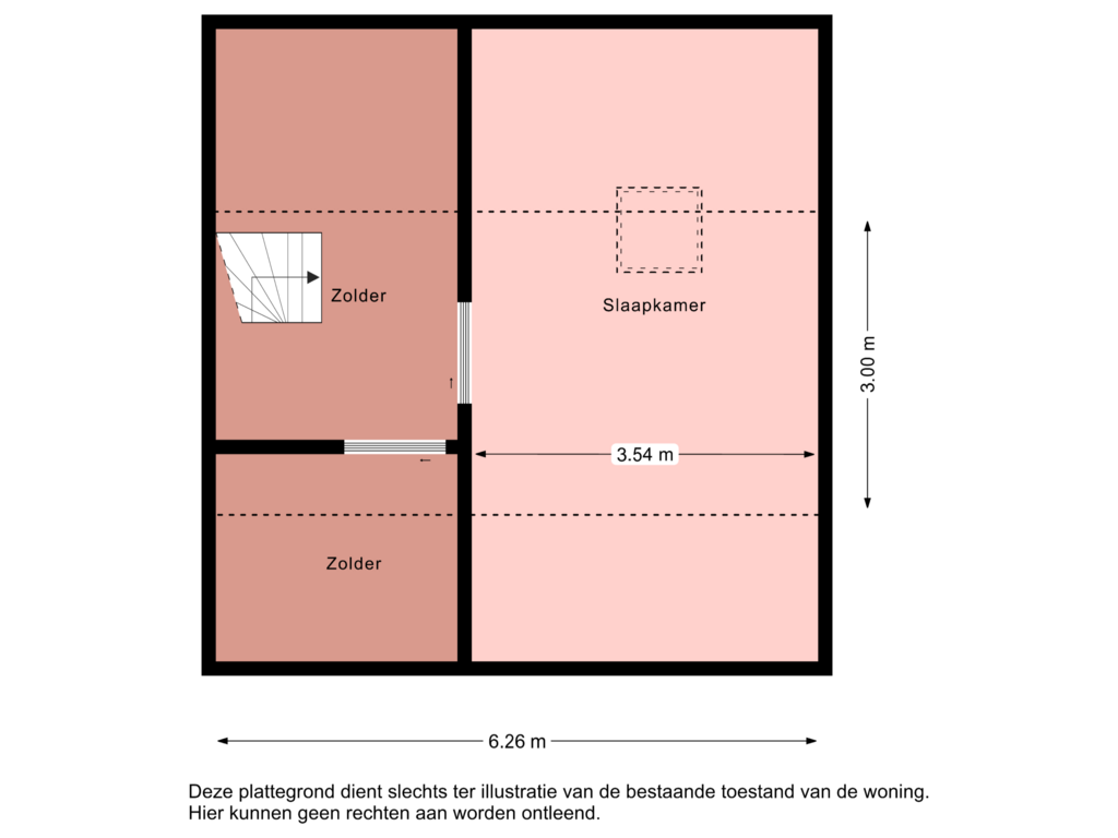 Bekijk plattegrond van Tweede verdieping van Beethovenstraat 38