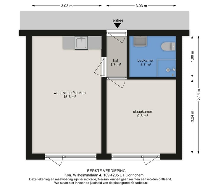 Foto 10 van Koningin Wilhelminalaan 4-109