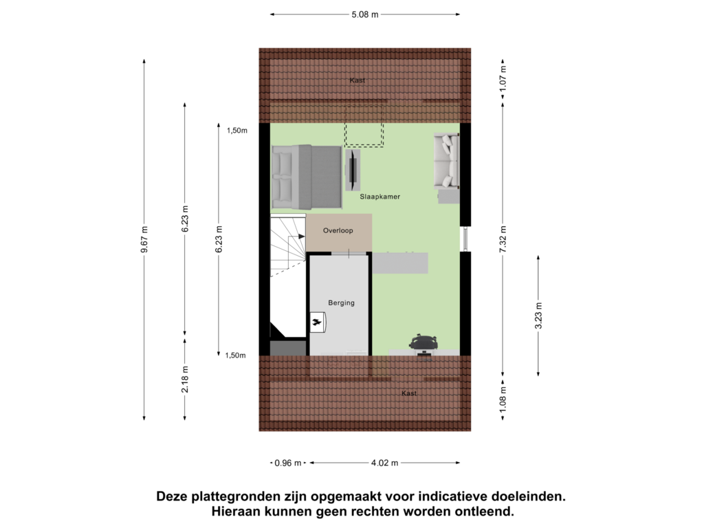 Bekijk plattegrond van Tweede Verdieping van De Sterreschans 1-C