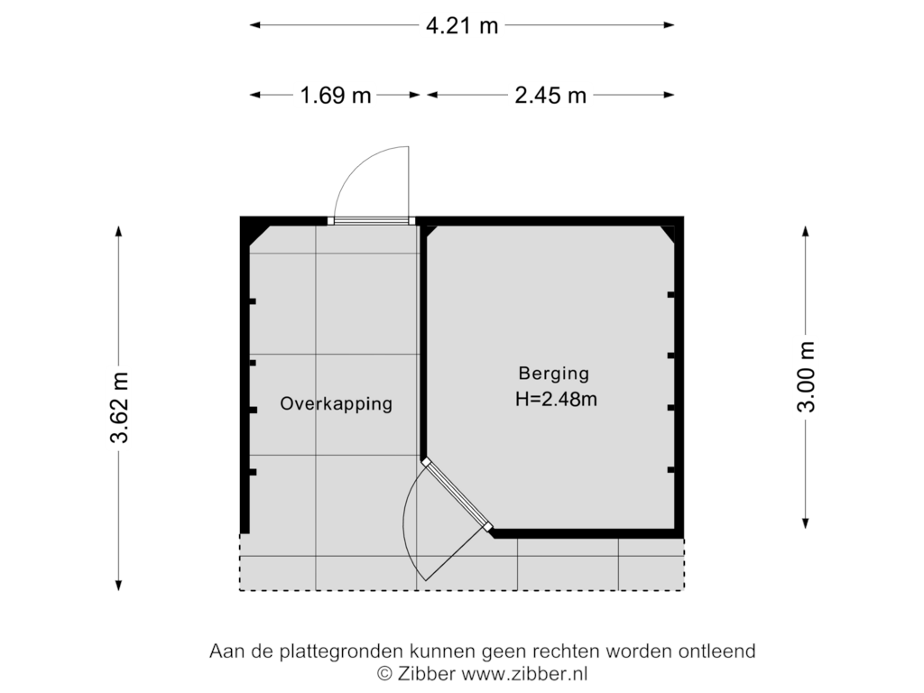 Bekijk plattegrond van Berging van Corneillestraat 26