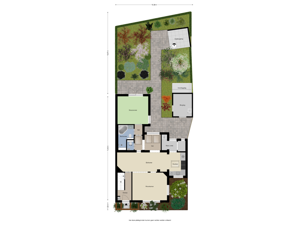 Bekijk plattegrond van Begane Grond -tuin van De Pegstukken 22