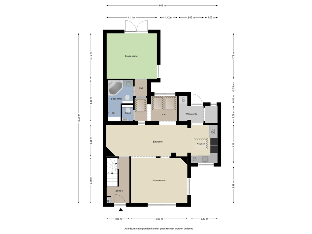 Bekijk plattegrond van Begane Grond van De Pegstukken 22