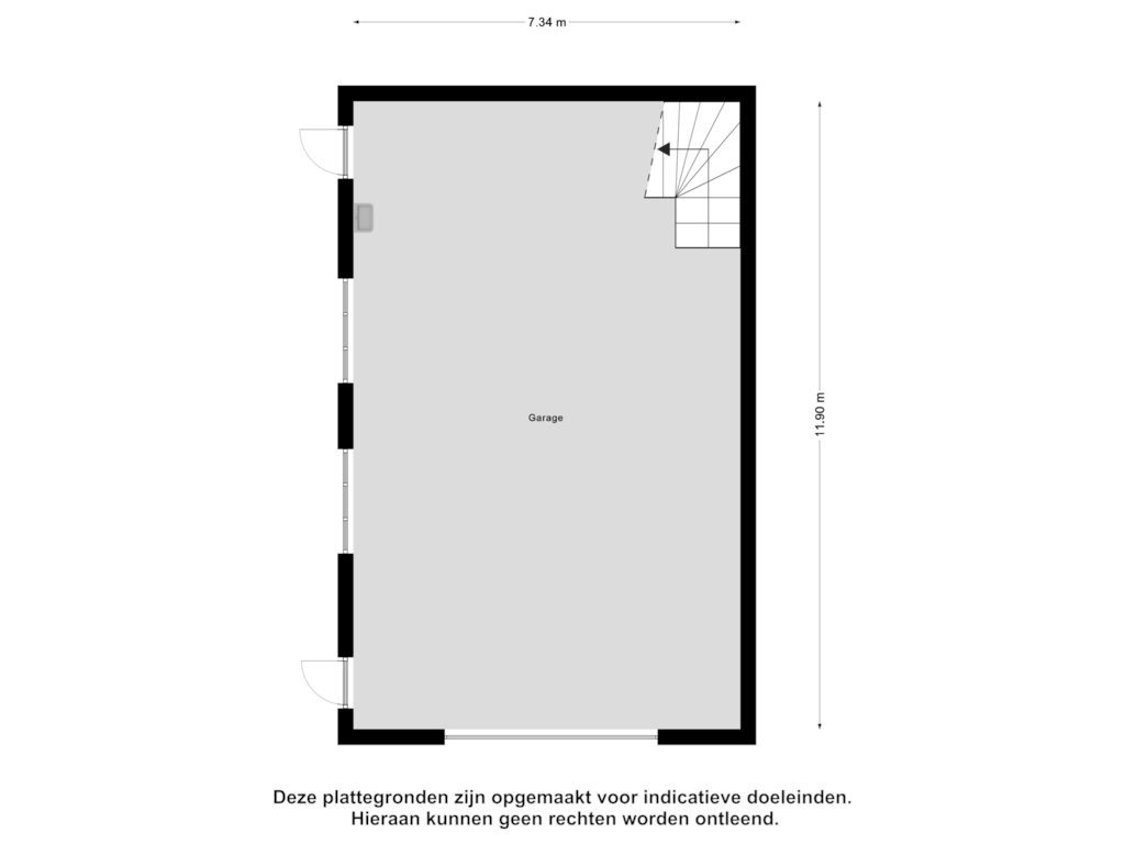 Bekijk plattegrond van Garage van Leenderweg 35-A