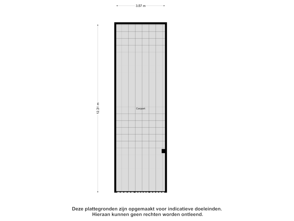 Bekijk plattegrond van Carport van Leenderweg 35-A