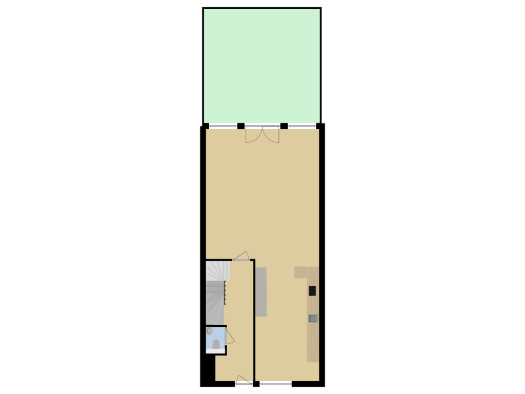 Bekijk plattegrond van Begane grond van Beeckendael 63