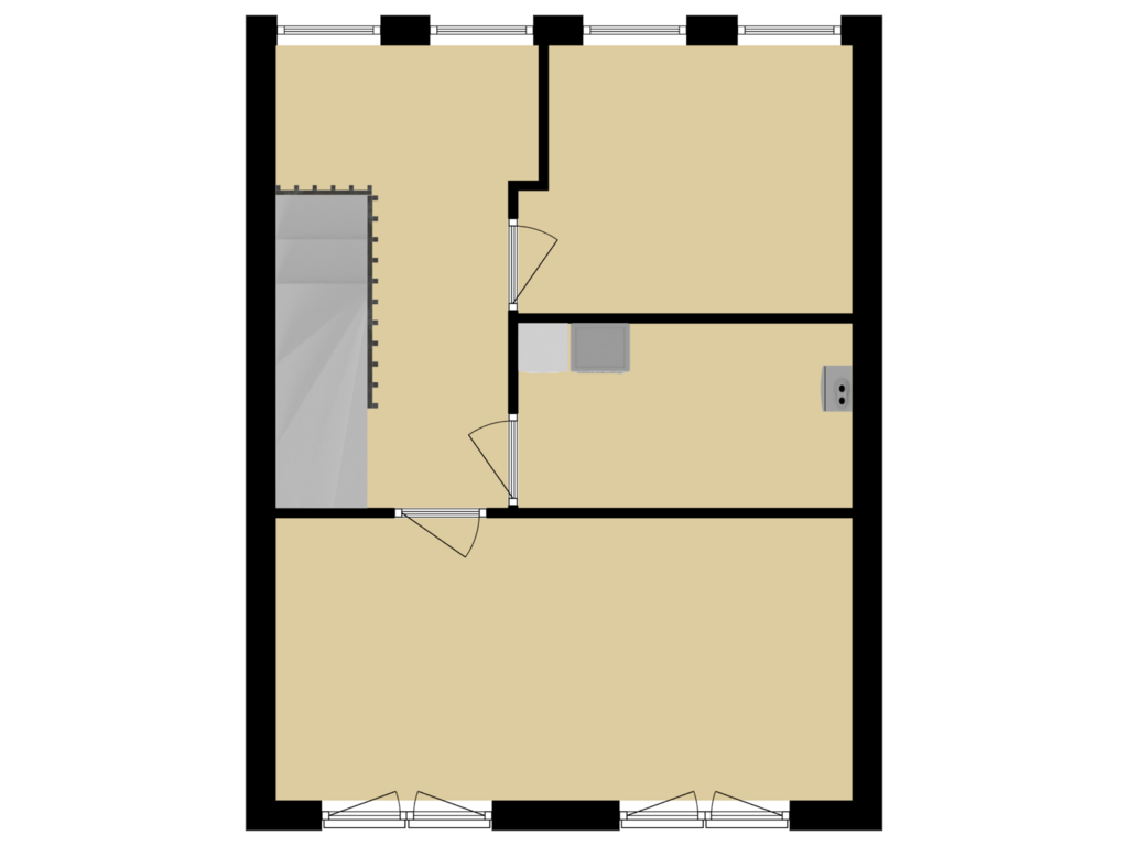 Bekijk plattegrond van 2e verdieping van Beeckendael 63