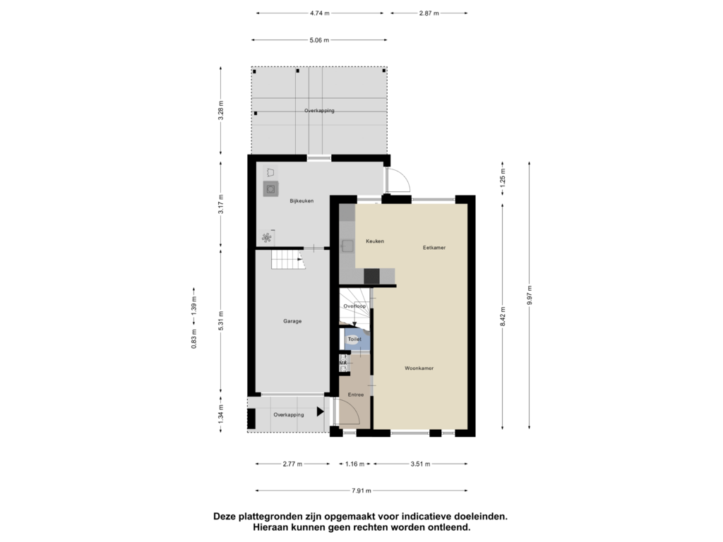 Bekijk plattegrond van Begane Grond van Donk 15