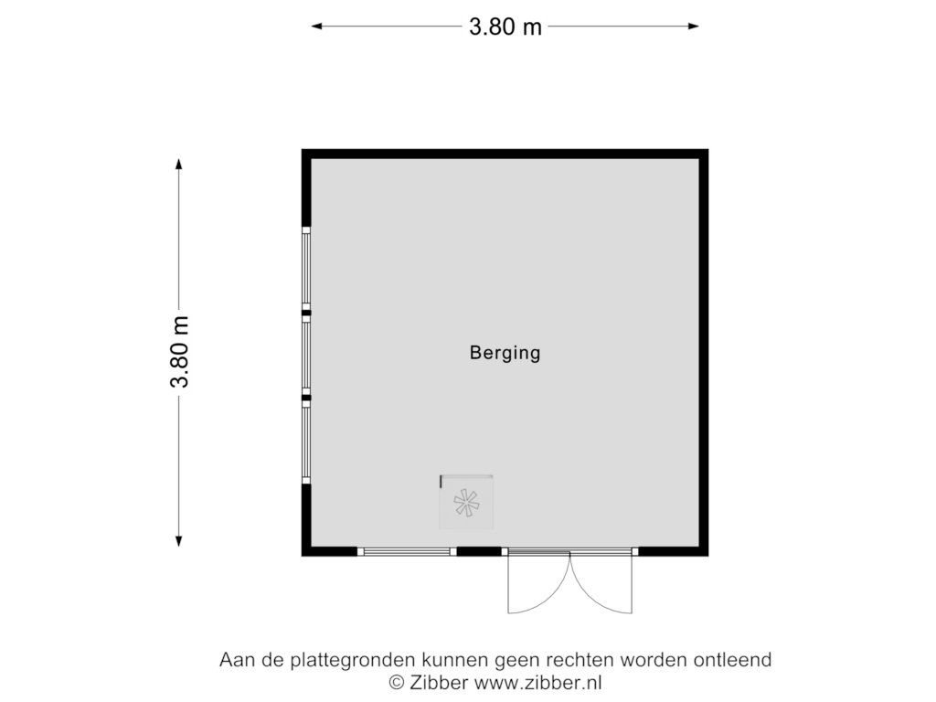 Bekijk plattegrond van Berging van Wilhelminastraat 13