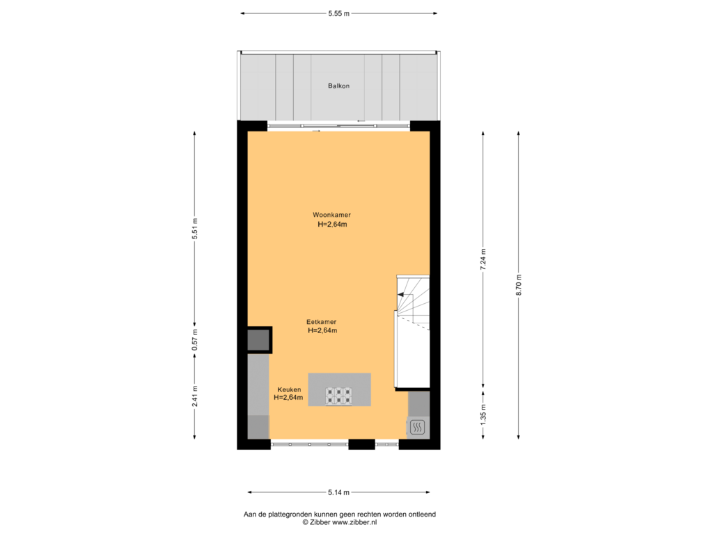 View floorplan of Eerste Verdieping of Aardmansberg 29