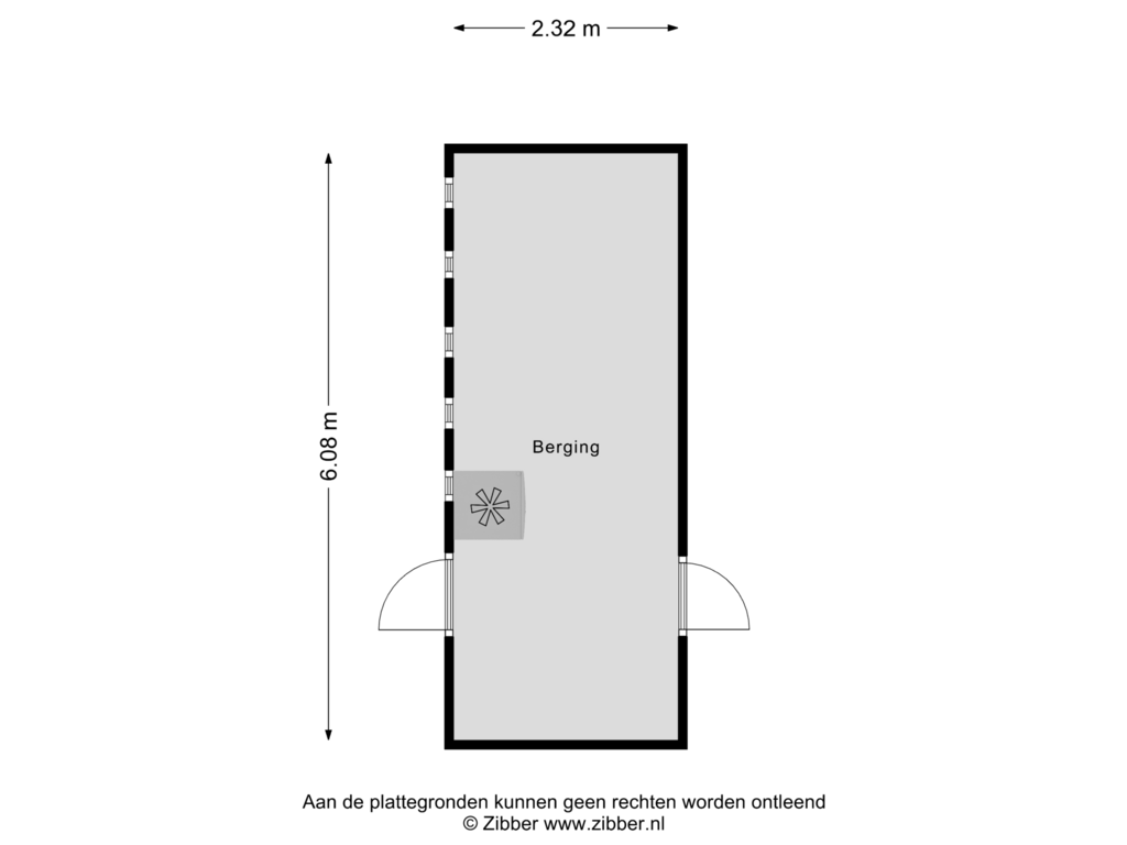 Bekijk plattegrond van Berging van Paganinistraat 27