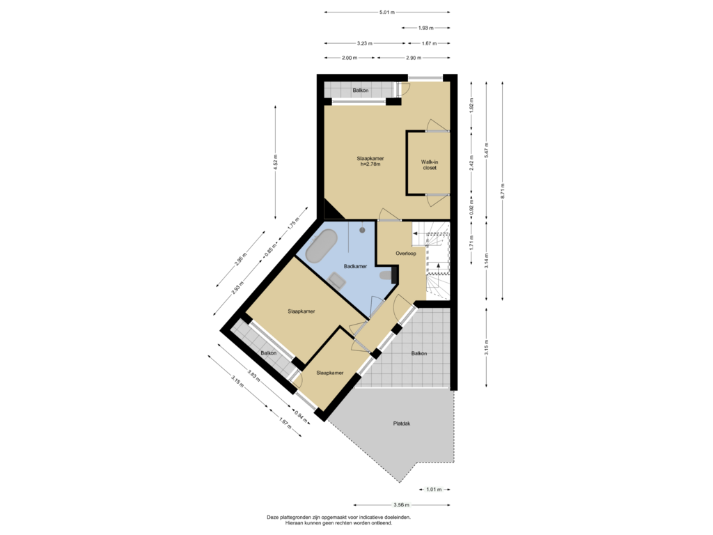 View floorplan of Verdieping 1 of Laan van Middenburg 19-C