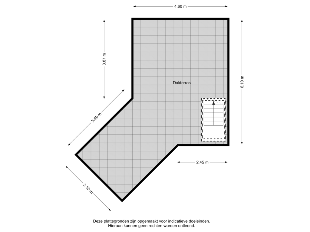 View floorplan of Dakterras of Laan van Middenburg 19-C