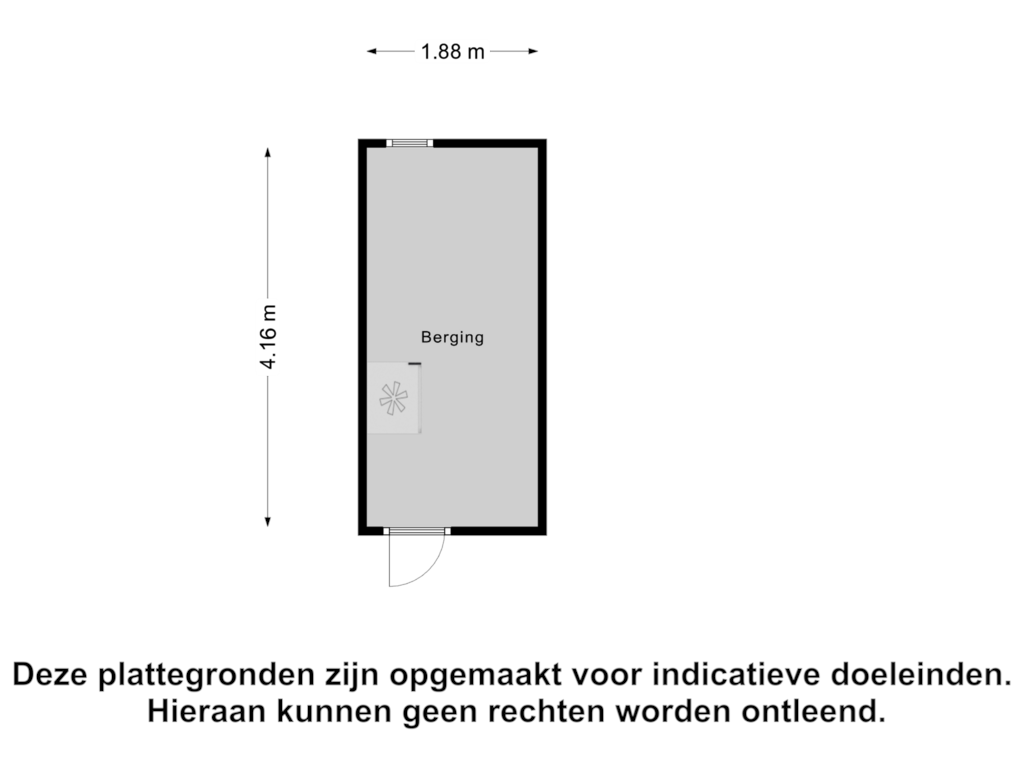 View floorplan of Berging of Graaf Hendrik III laan 131-C