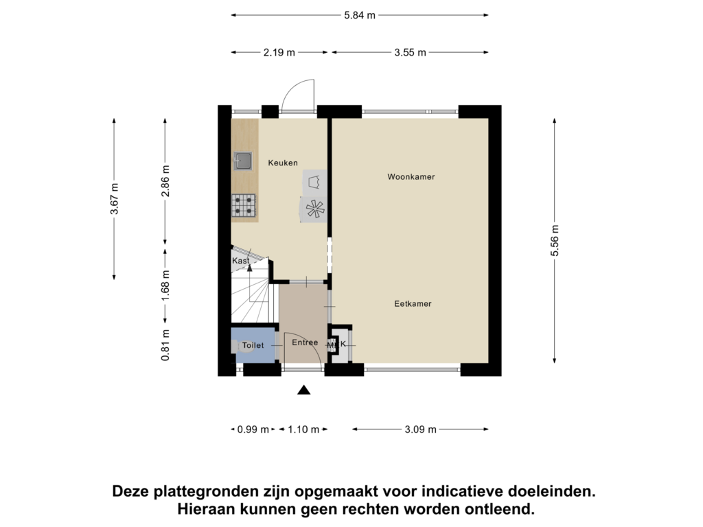 Bekijk plattegrond van Begane Grond van Graaf Engelbrechtstraat 42