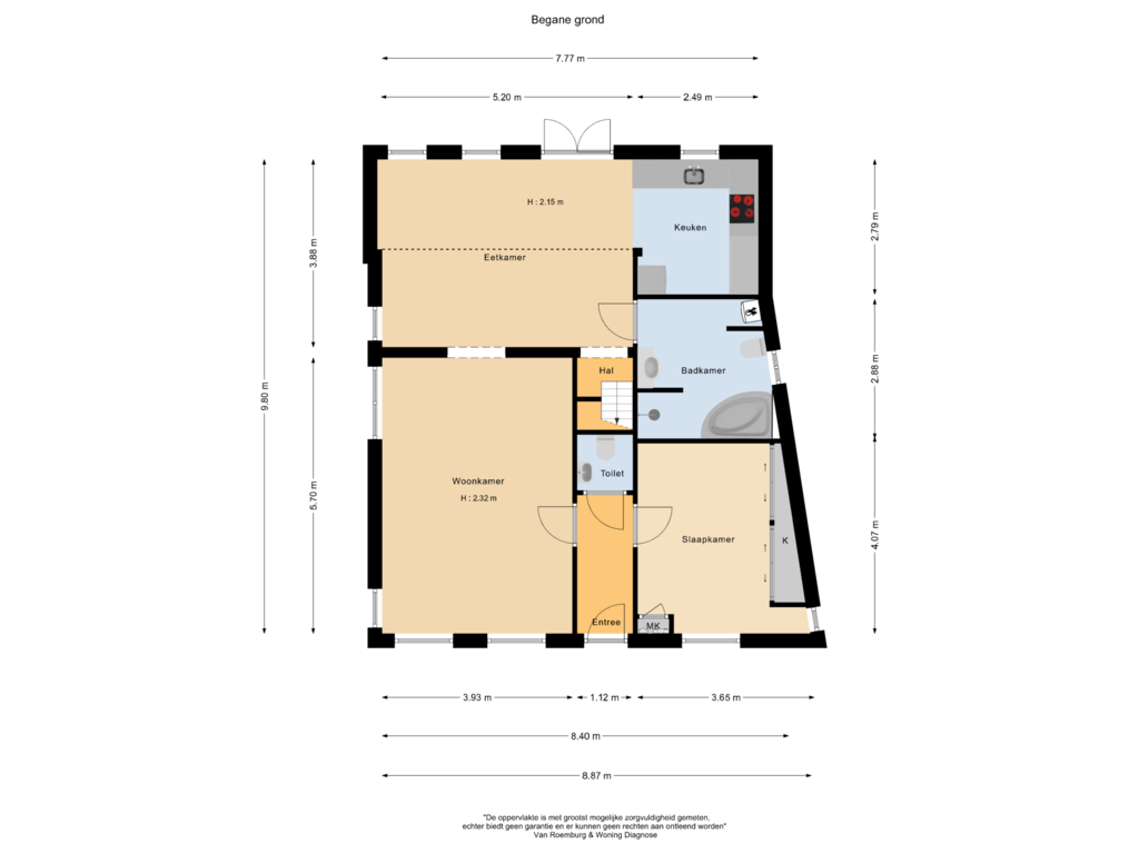 Bekijk plattegrond van Begane grond van Nieuwendammer Molenpad 15