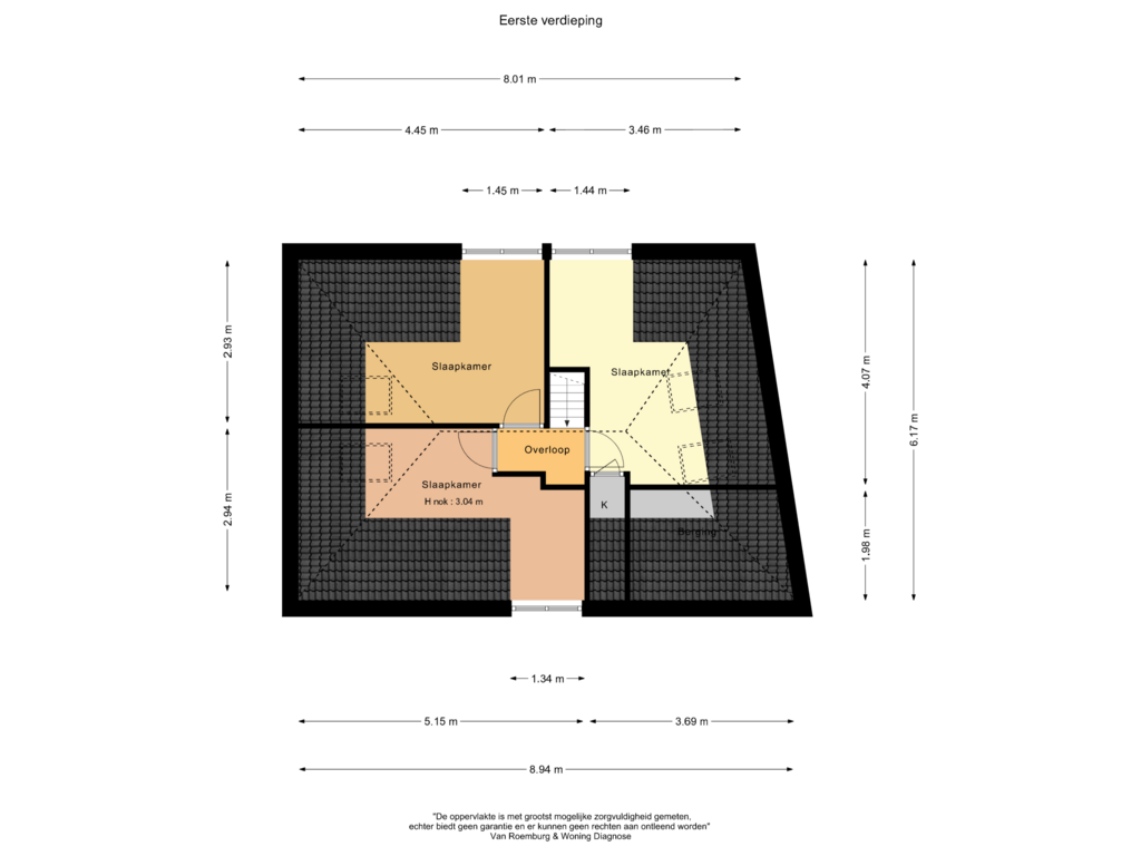 Bekijk plattegrond van Eerste verdieping van Nieuwendammer Molenpad 15