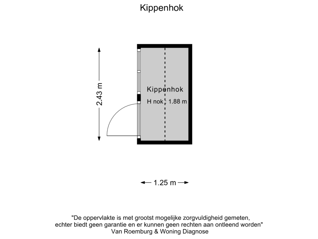 Bekijk plattegrond van Kippenhok van Nieuwendammer Molenpad 15