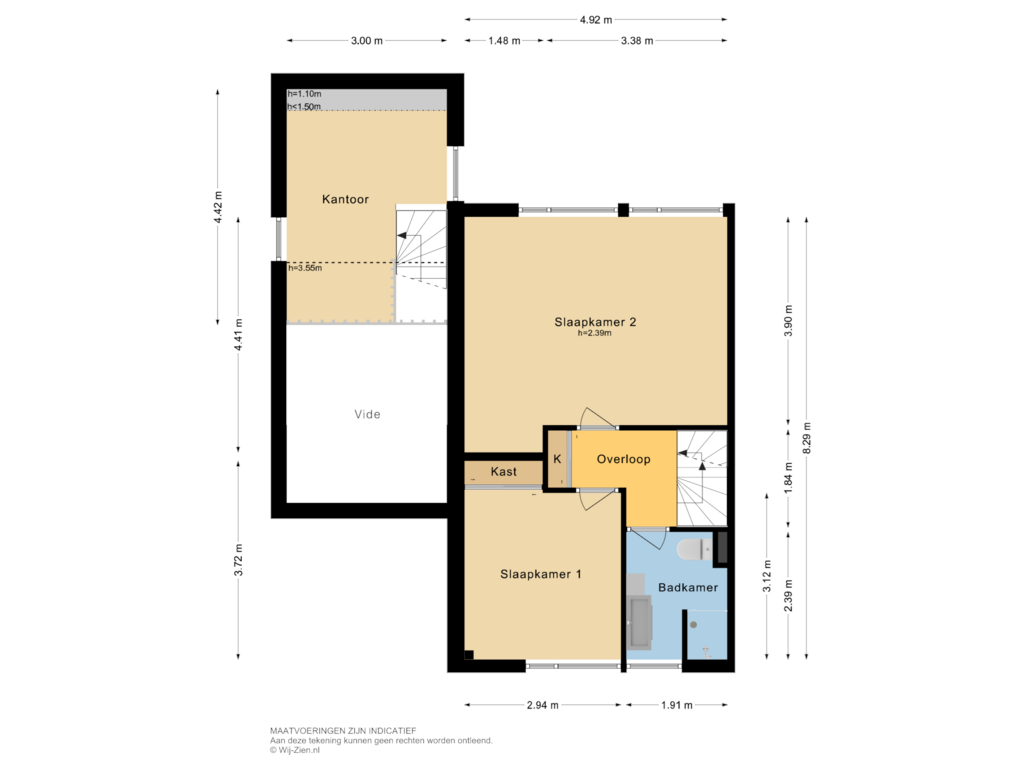 Bekijk plattegrond van Eerste Verdieping van Lariksdreef 1