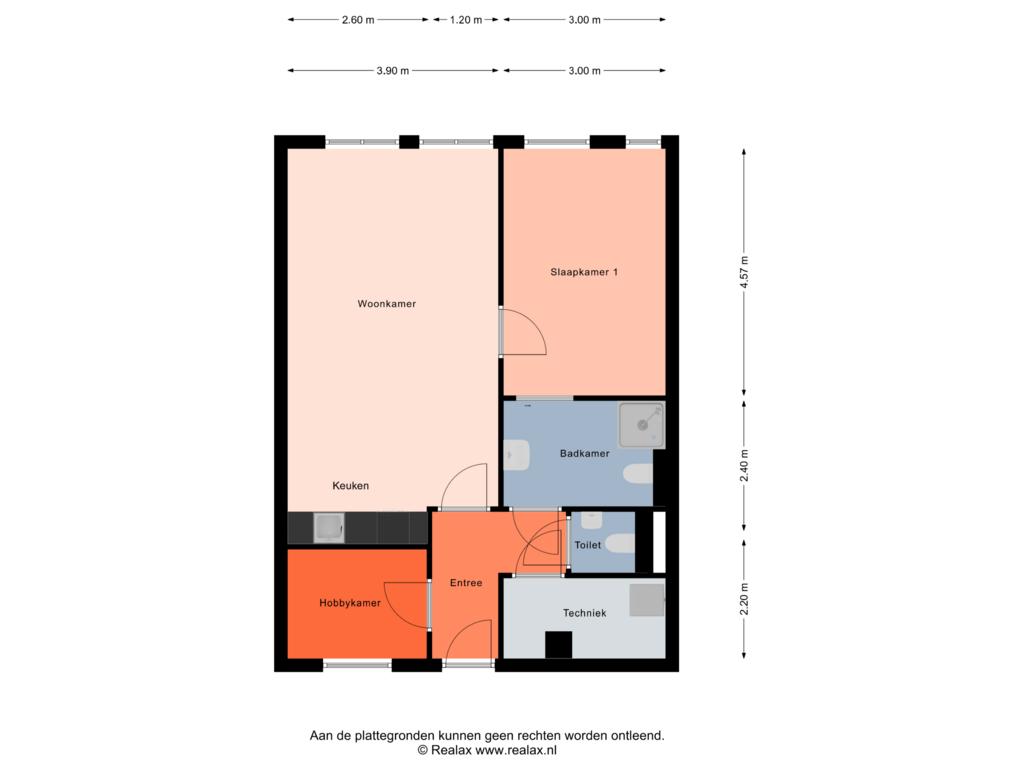 Bekijk plattegrond van Verdieping van Spoorstraat 38-D