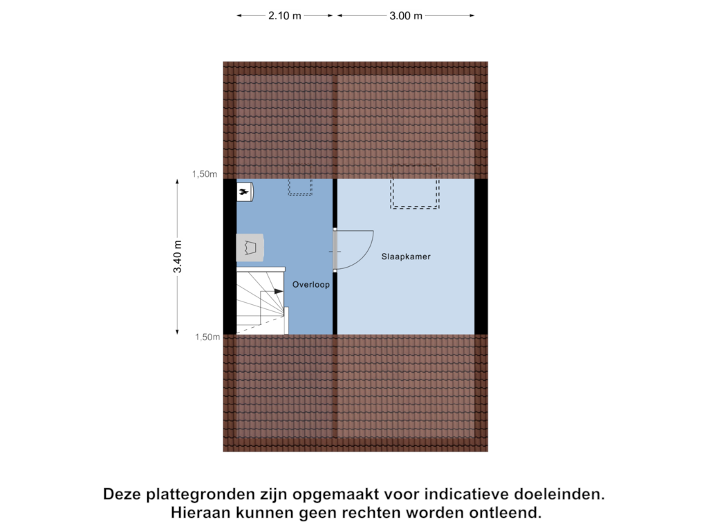 View floorplan of Tweede Verdieping of Berkendaal 17