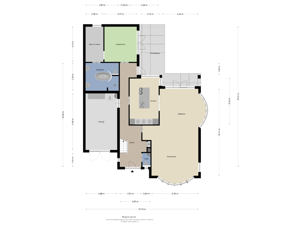 Bekijk plattegrond van Begane grond van Hagenvoorde 10