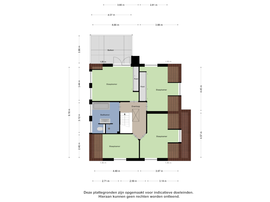 View floorplan of Eerste Verdieping of Fokkemast 5