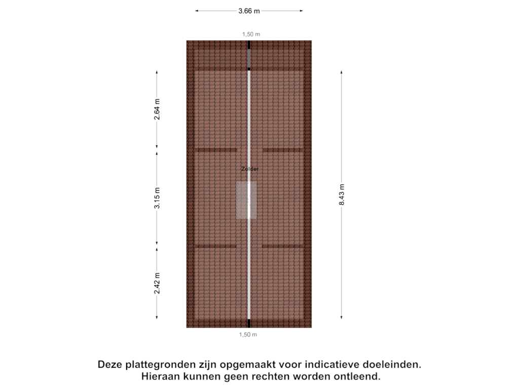 View floorplan of Zolder of Fokkemast 5