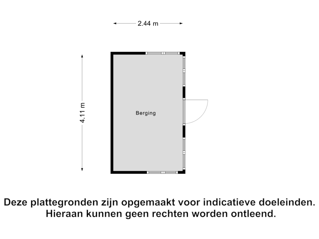 View floorplan of Berging of Fokkemast 5