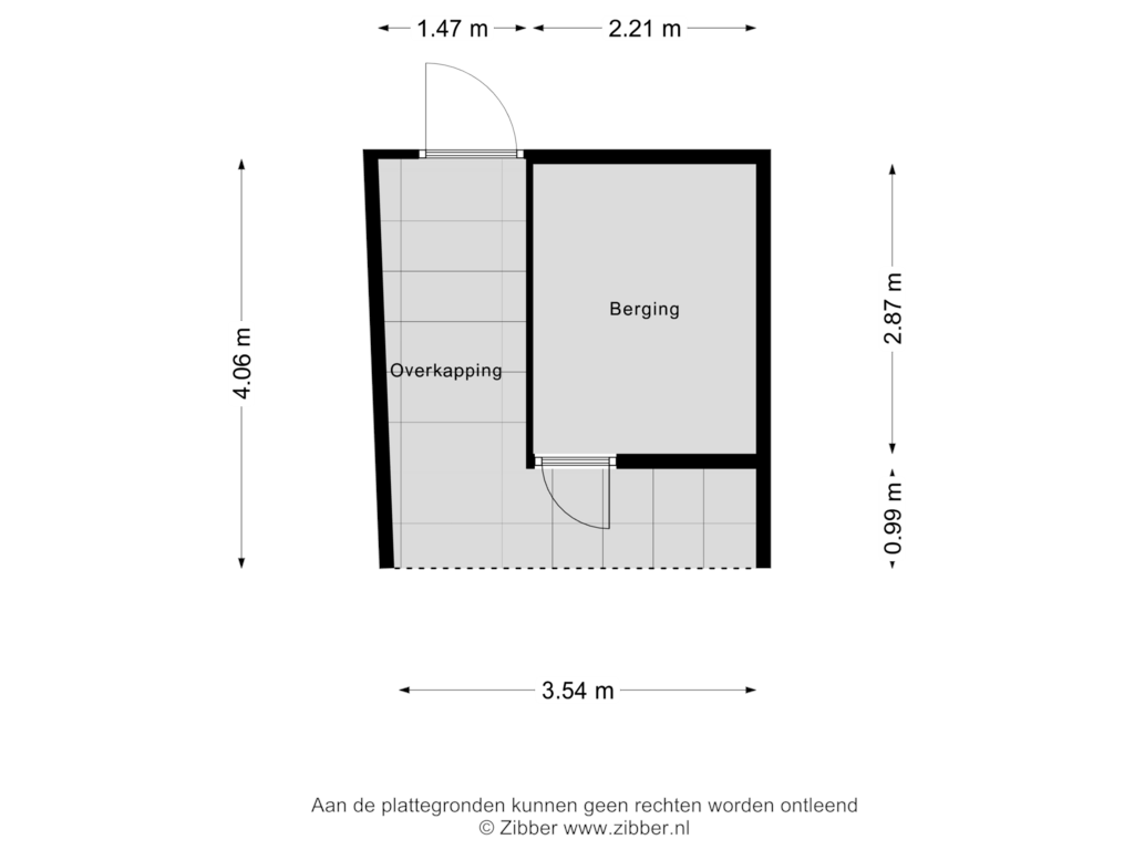 View floorplan of Berging of Haverstraat 5