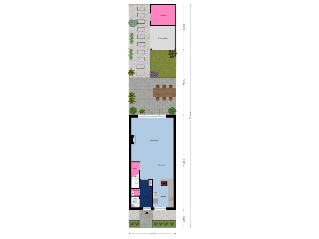 View floorplan of Begane Grond_Tuin of Kees en Henny de Ruijterstraat 16