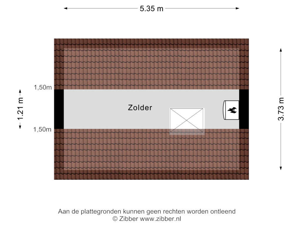 Bekijk plattegrond van Zolder van Sodalietdreef 13