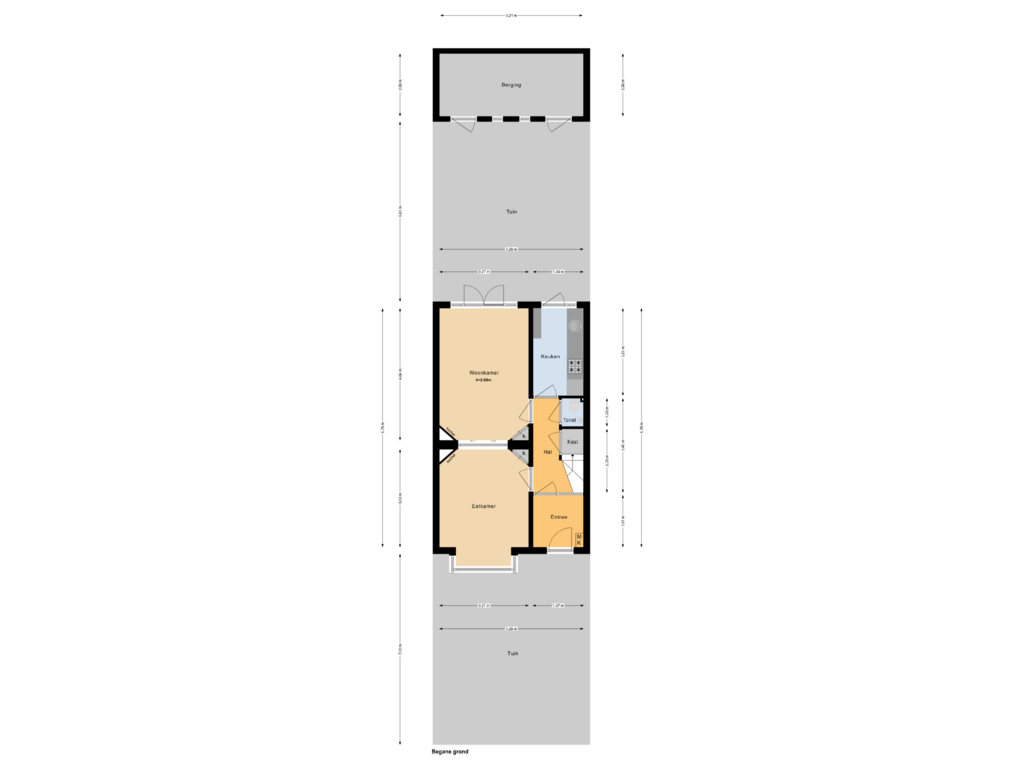 View floorplan of Begane grond of Rijksstraatweg 384