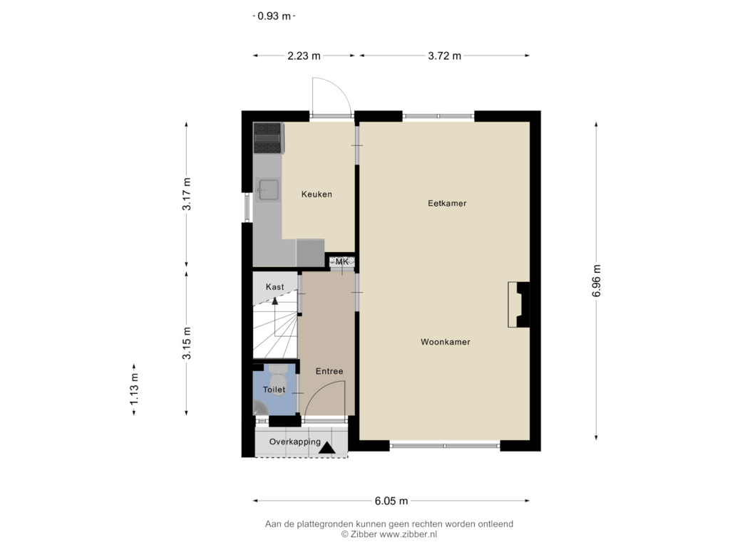 Bekijk plattegrond van Begane Grond van Ippiusstraat 19