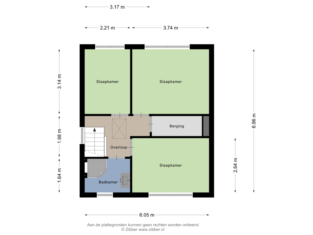 Bekijk plattegrond van Eerste Verdieping van Ippiusstraat 19