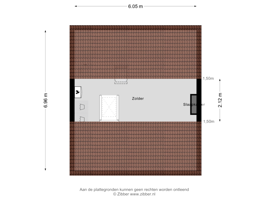 Bekijk plattegrond van Zolder van Ippiusstraat 19