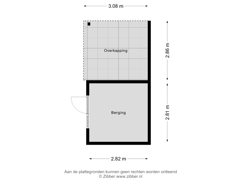 Bekijk plattegrond van Berging van Ippiusstraat 19