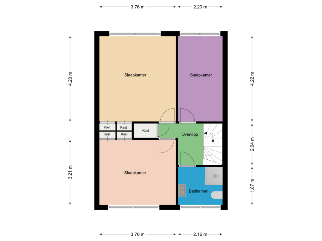 Bekijk plattegrond van verdieping van Albardaplein 15