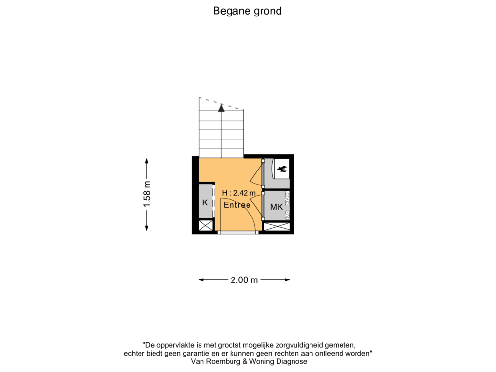 View floorplan of Begane grond of Houthavenkade 69