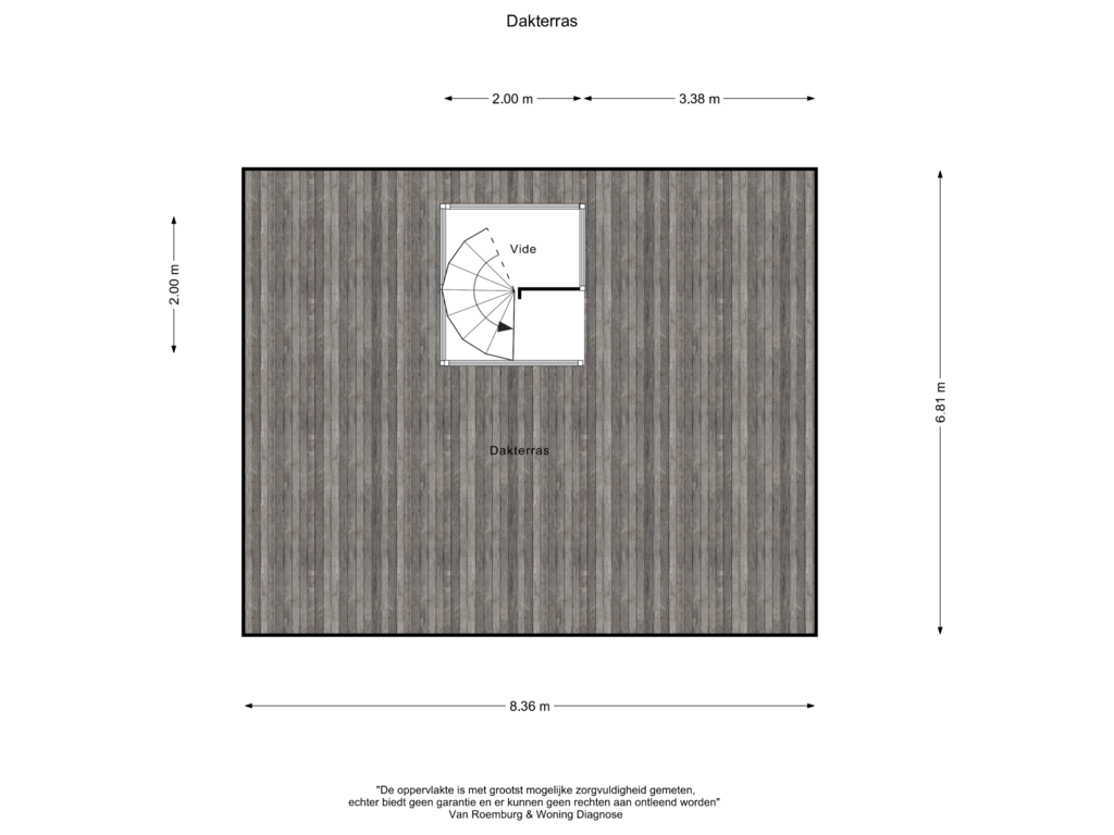 View floorplan of Vierde verdieping of Houthavenkade 69