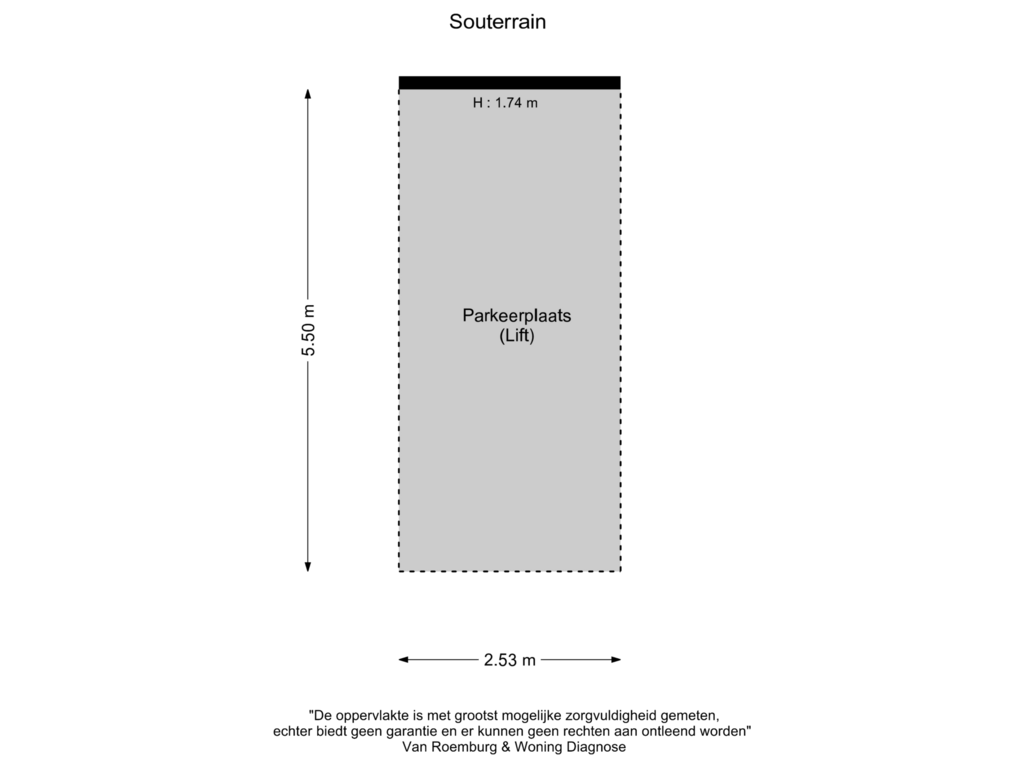 View floorplan of Parkeerplaats of Houthavenkade 69